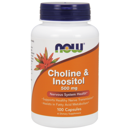 Холин с Инозитол 500 мг | Choline + Inositol | Now Foods, 100 капс