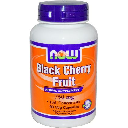 Дива череша  750 мг | Black Cherry Fruit | Now Foods, 90 капс