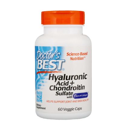 Doctor's Best Hyaluronic Acid+Chondroitin Sulfate with BioCell Collagen / Колаген тип 2 600мг х 60кап