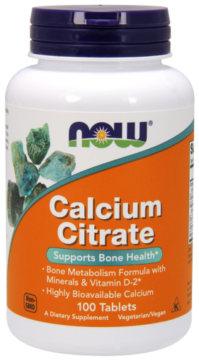 Калций, Магнезий, Витамин Д |  Calcium Citrate 300 мг| Now Foods,  100 табл