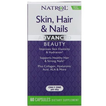 Кожа, Коса ,Нокти | Skin, Hair & Nails | Natrol, 60 капс