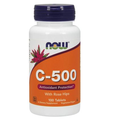  Витамин Ц 500 мг + Шипка | C-500 | Now Foods , 100 табл