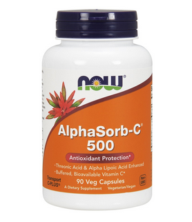 Буфериран Витамин Ц 500 мг  | AlphaSorb C | Nоw Foods, 90 капс