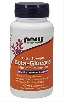 Бета Глюкан 250 мг | Beta 1.3/1.6 D-Glucan | Now Foods,  60 капс