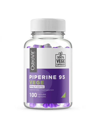 Екстракт Черен пипер 10 мг | Пиперин 95 | Piperine 95 Vege |  OstroVit, 100 капс
