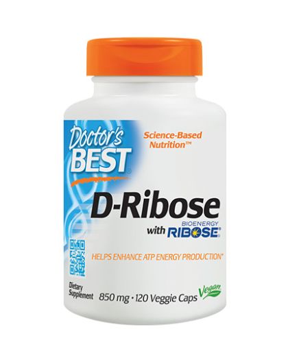 Рибоза 820 мг | D-Ribose | Doctor's Best,  120 капс