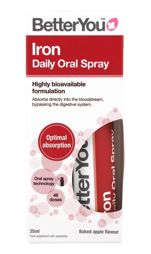 Спрей Желязо, 25 мл | Iron Daily Oral Spray | BettrYou, 48 дози  
