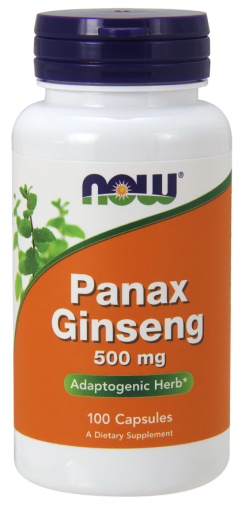 Корейски Женшен 500 мг | Panax Ginseng | Now Foods, 100 капс 
