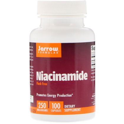 Ниацинамид 250 мг | Niacinamide | Jarrow Formulas, 100 капс 