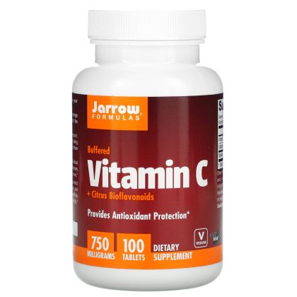 Буфериран Витамин Ц 750 мг | Vitamin C Buffered | Jarrow Formulas, 100 табл 