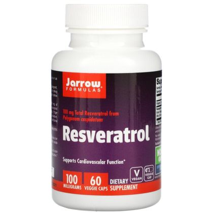 Ресвератрол 100 мг | Resveratrol | Jarrow Formulas, 60 капс 