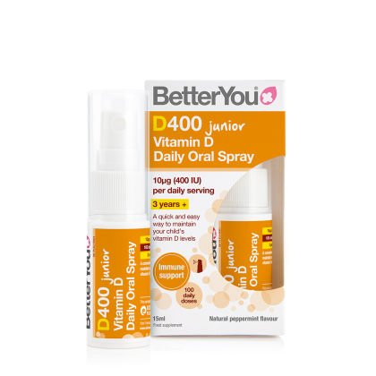 Спрей витамин Д3 400 IU ДЛукс за ДЕЦА, 15 мл | Vitamin D3 DLux400 JUNIOR Oral Spray | BettеrYou 
