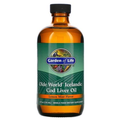 Масло от черен дроб на Треска | Icelandic Cod Liver oil | Garden of Life 500 мл