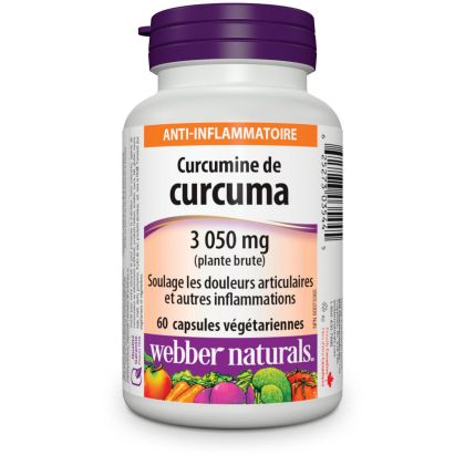 Куркума 600 мг |Turmeric Curcumin| Webber Naturals, 60 капс. 
