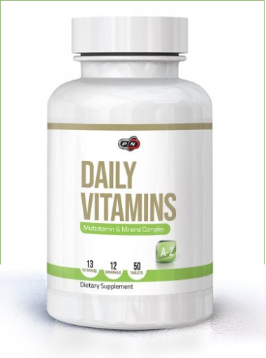 Мултивитамини и Минерали | Daily Vitamins | Pure Nutrition, 50 табл 