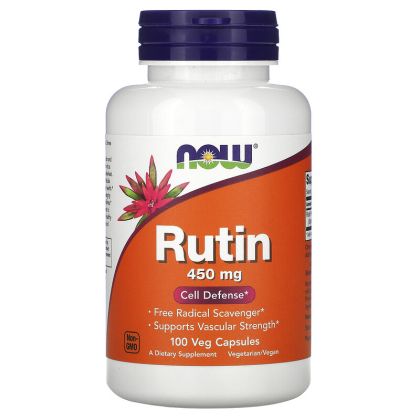 Биофлавоноид Рутин 450 мг | Rutin | Now Foods, 100 капс 