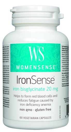 Желязо бисглицинат 20 мг | IronSense | Natural Factors, 60 веджи капс. 