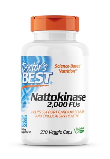 Натокиназа 2000 FU | Nattokinase | Doctor's Best, 270 капс 