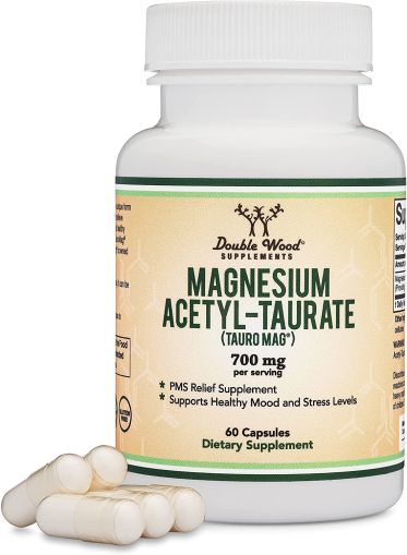 Магнезий ацетил таурат  | Magnesium Acetyl-taurate (TAURO-MAG®) | Double Wood, 60 капс. 