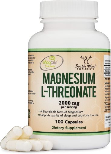 Магнезий Л-треонат 77 мг | Magnesium L-threonate | Double Wood, 100 капс. 