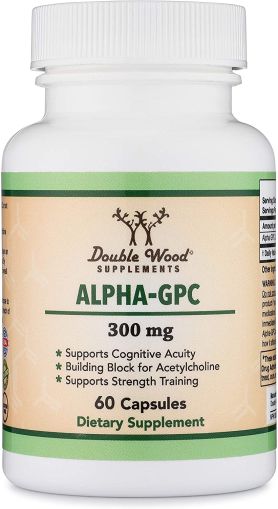 Алфа-глицерил фосфорил холин | Alpha-GPC  | Double Wood, 60 капс. 