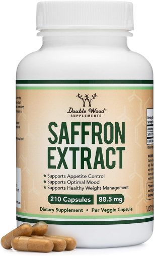 Екстракт от шафран 88.5 мг | Saffron Extract  | Double Wood, 210 капс. 