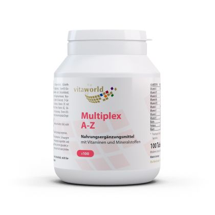 Мултиплекс Витамини и минерали  А-Я | Multiplex A-Z | Vitaworld® , 100 таблетки 