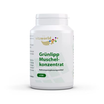 Зеленоуста мида концентрат 500 mg | Grunlipp Muschel konzentrat | Vitaworld®, 150 капс. 