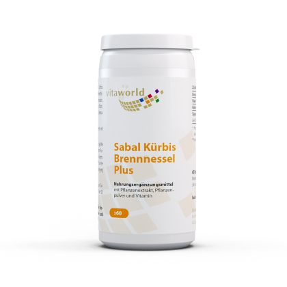 Формула за здрава простата Сао палметто, тиквено семе и коприва | Sabal Kürbis Brennnessel Plus | Vitaworld ®, 60 капс. 