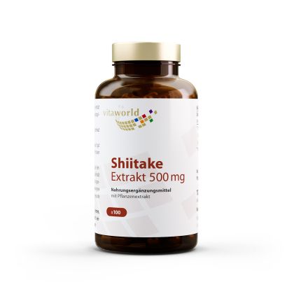 Шийтаке екстракт 500 mg  | Shiitake extrakt | Vitaworld ®, 100 капс. 