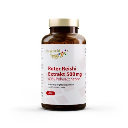 Червено Рейши екстракт 500 мг | Roter Reishi extrakt | Vitaworld ®, 100 капс. 