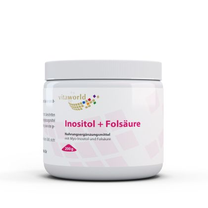 Мио Инозитол и фолиева киселина  | Myo-Inositol Folsaure |  Vitaworld ®, 200 гр прах 