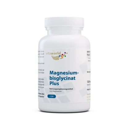 Магнезиев бисглицинат плюс |  Magnesium bisglycinat Plus |  Vitaworld®, 120 капс. 