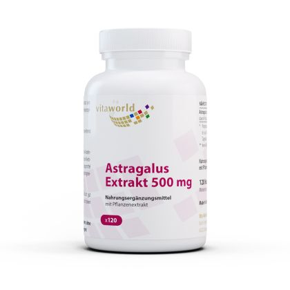 Астрагал екстракт 500 mg | Astragalus extrakt |  Vitaworld ®, 120 капс. 