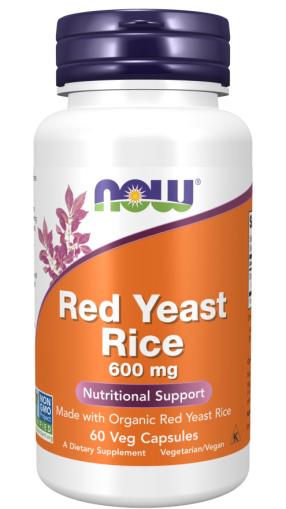 Екстракт Червен ориз 600 мг | Red Yeast Rice | Now Foods 60 капс. 