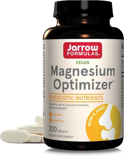 Магнезий Малат с таурин и P-5-P | Magnesium Optimizer | Jarrow Formulas, 200 табл.