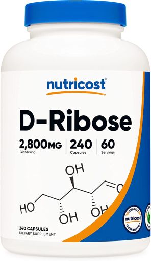 Д - Рибоза 700 mg | D- Ribose | Nutricost ,  240 капс. 