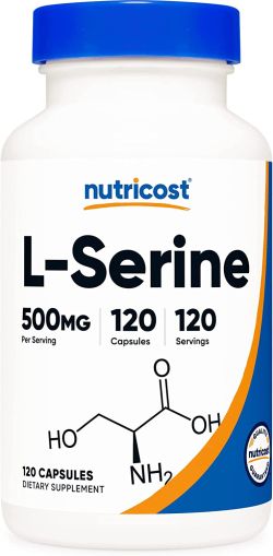 Л - Серин 500 mg | L- Serine | Nutricost , 120 капс. 