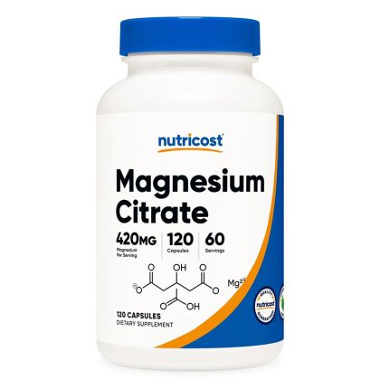 Магнезий Цитрат 105 мг | Magnesium Citrate | Nutricost , 120 капс. 