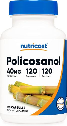 Поликосанол 40 мг | Policosanol | Nutricost , 120 капс. 