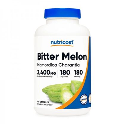 Горчив пъпеш 600 мг | Bitter Melon | Nutricost, 180 капс. 