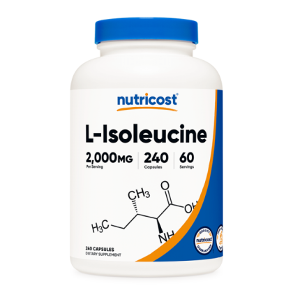 Л - Изолевцин 500 мг | L-Isoleucine | Nutricost, 240 капс. 
