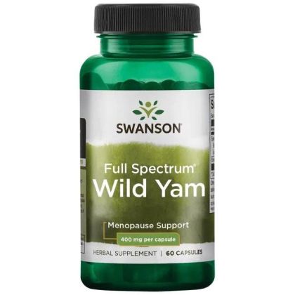 Див ям 400 мг | Full Spectrum Wild Yam | Swanson, 60 капс. 