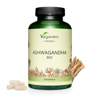 Био Ашваганда | Ashwagandha BIO | VegaVero, 180 капс. 