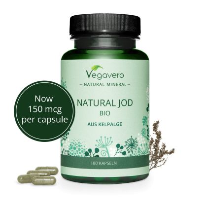 Натурален Йод от БИО водорасли | Natural Jod Bio Aus kelpalge | VegaVero, 180 капс. 