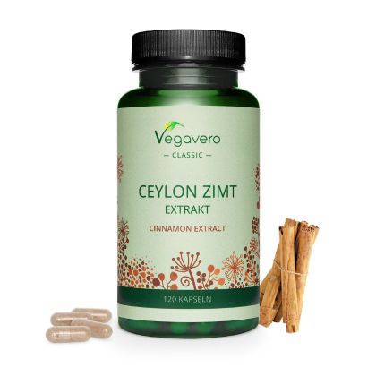 Цейлонска канела 250 мг | Ceylon Zimt Extrakt | VegaVero, 120 капс. 