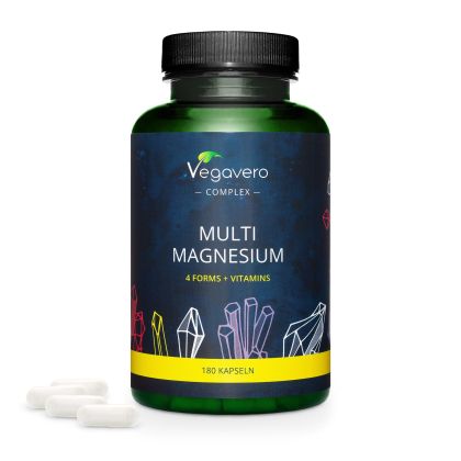Магнезий с витамин В6 и В2 | Multi Magnesium | VegaVero, 180 капс. 