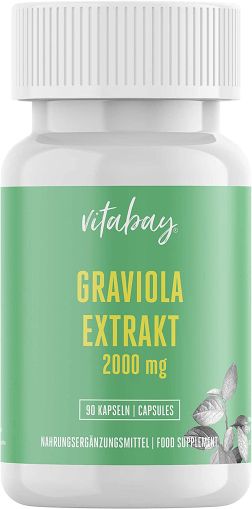  Екстракт от Гравиола 2000 мг | Graviola Extrakt | Vitabay, 90 капс. 