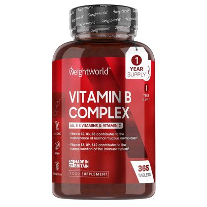 Витамин В-Комплекс + Витамин С | Vitamin B Complex + vitamin C | Weight World , 365 табл.