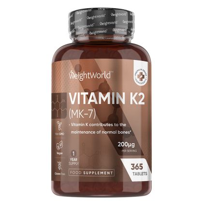 Витамин К2 200 µg | Vitamin K2 (MK-7) | Weight World , 365 табл.